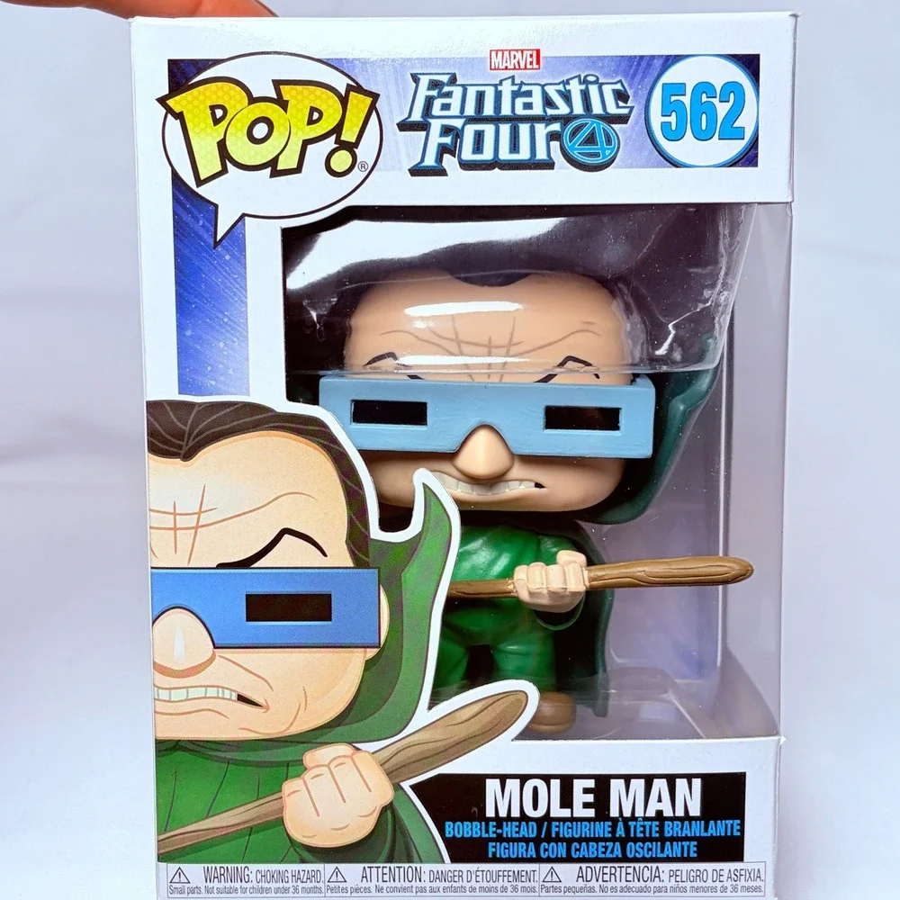 Funko Pop Marvel Fantastic Four Mole Man 562 Vinyl Figure Green Bobble-Head New‎